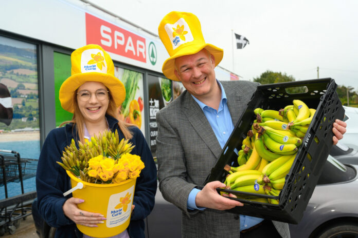 Appleby Westward with Marie Curie nurse outside SPAR