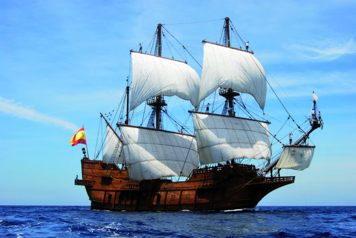 Spanish galleon heads for Plymouth