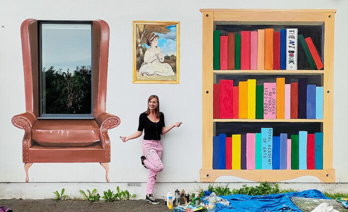 Mrs Murals and Plympton Library