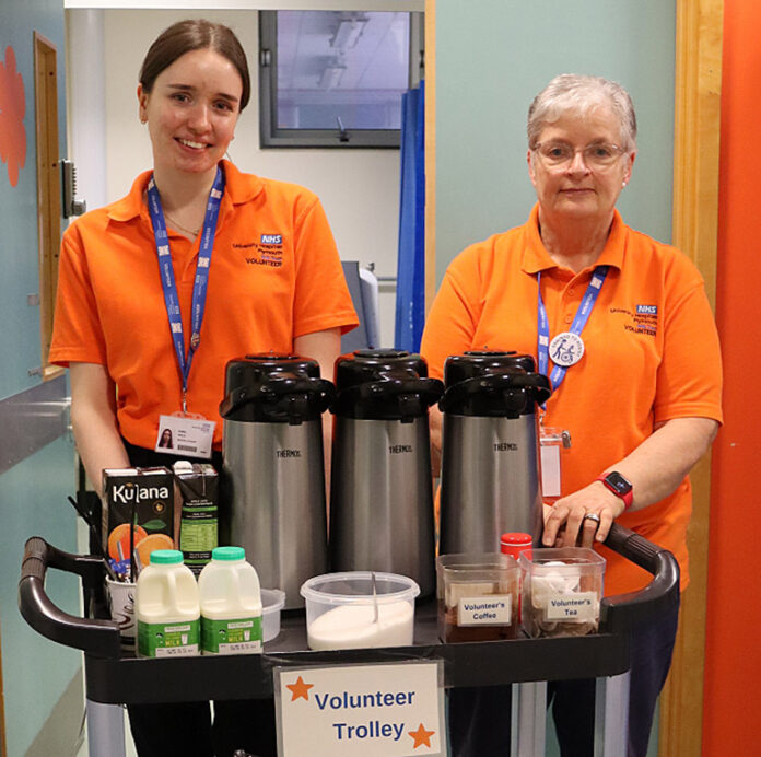 Derriford volunteers 300 volunteers have gifted more than 20,000 hours of their time to support staff and patients at Derriford Hospital and other University Hospitals Plymouth NHS Trust sites in 2023