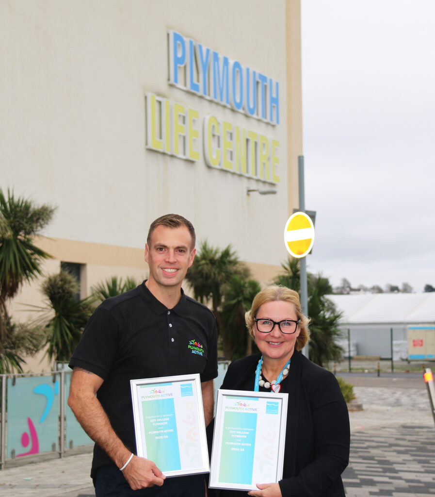 City College Plymouth has embarked on an
innovative partnership with Plymouth Active
Leisure, strengthening its commitment to
the educational, cultural, and economic
prosperity of Plymouth.