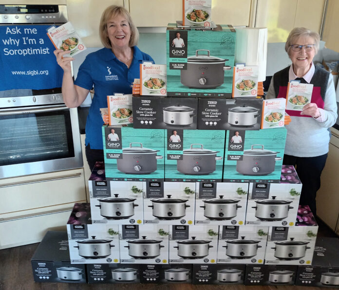 Slow cookers donated by Soroptimists