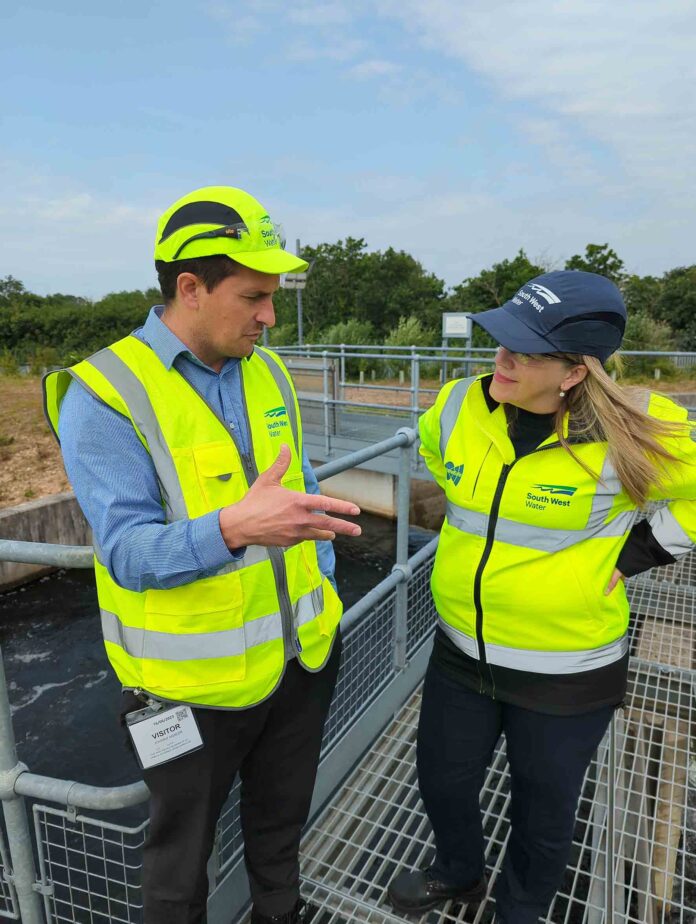 Johnny Mercer visiting SW Water