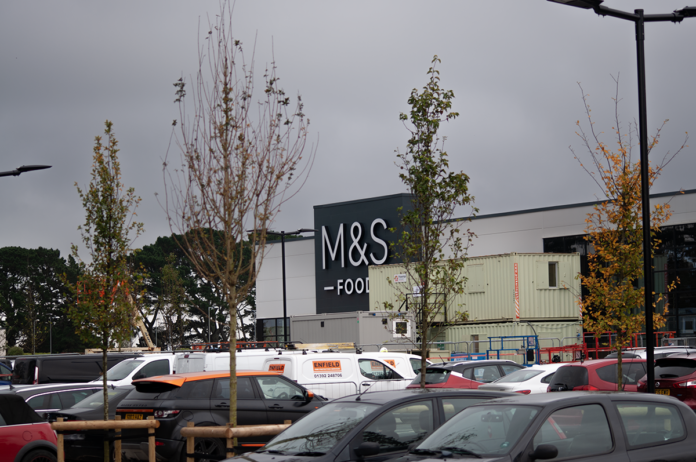 DSC_0094 A photo of the new M&S signage at the Derriford District Centre