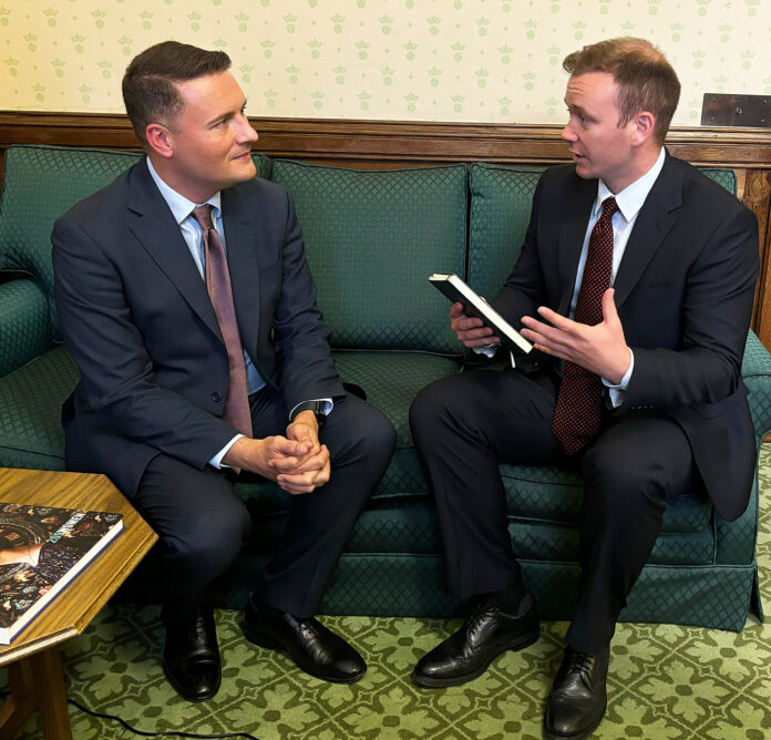 Fred Thomas MP with Wes Streeting