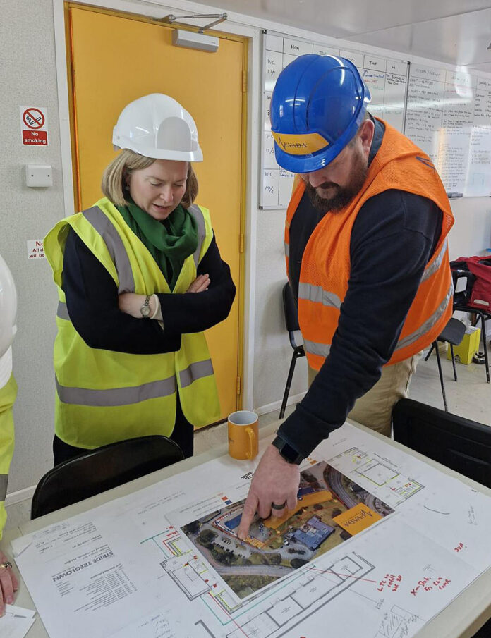 MP visit to Dartmoor Building