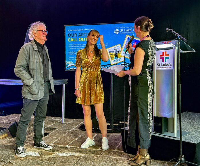 Guiding-Lights-3 Artists Brian Pollard and Mrs Murals talk to Project Lead Jessica Wooller