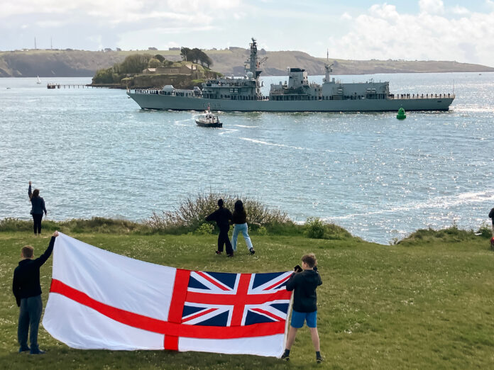 British and Canadian frigates depart Plymouth to join carrier strike force