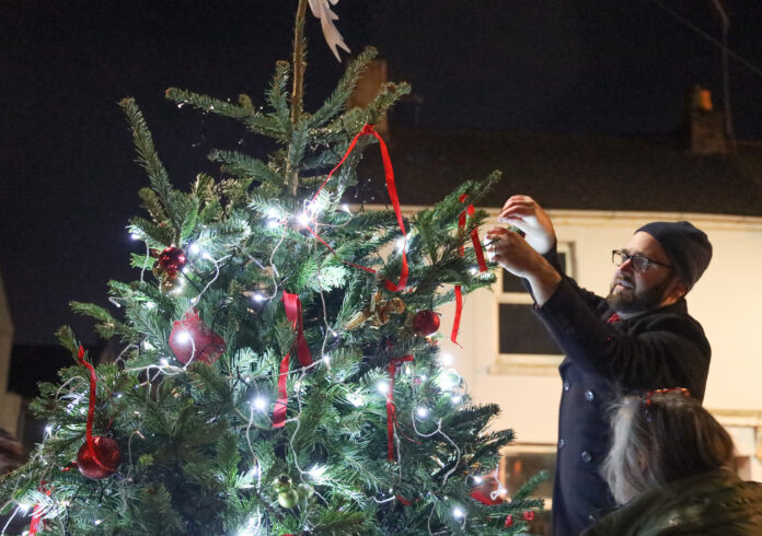 Christmas Lights switch on at Stoke Village Plymouth 2023