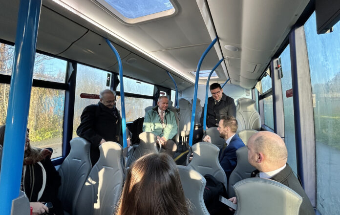 Bus minister in Plymouth