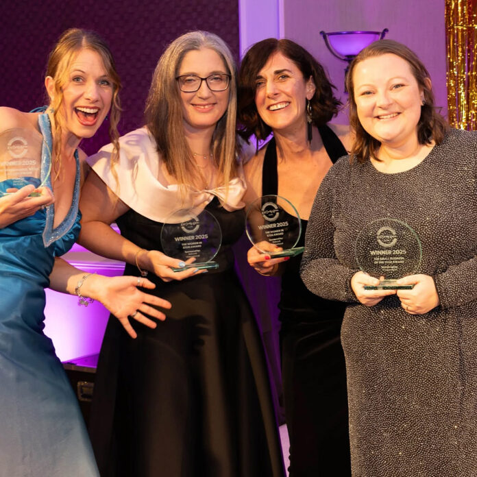 Creativity recognised Mrs Murals (far left) and Emma (far right) with other award winners (1)