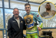 Who is the Slovenian rider replacing Tobias Thomsen after horror crash?